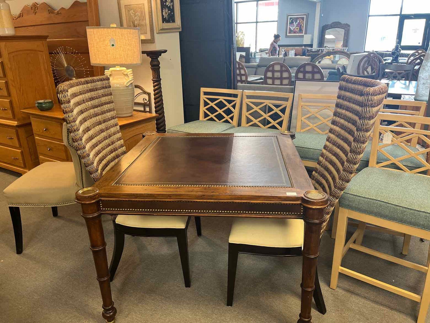 Artistica Woven High Back Accent Chairs (Pair)