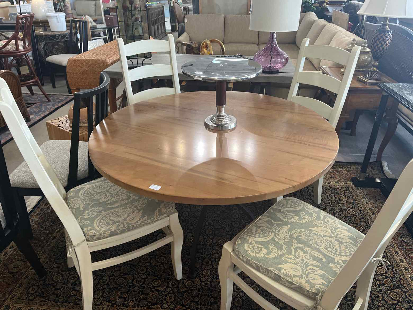 Bassett Round Wood Dining Table