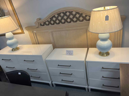 Ballard Designs Modern Gloss White Bedroom Se