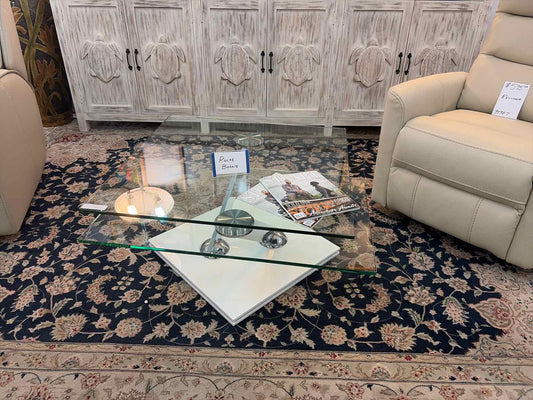 Roche Bobois Modern Glass Coffee Table