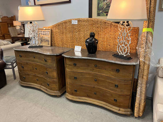 Arhaus Rustic Wood Chests (Pair)
