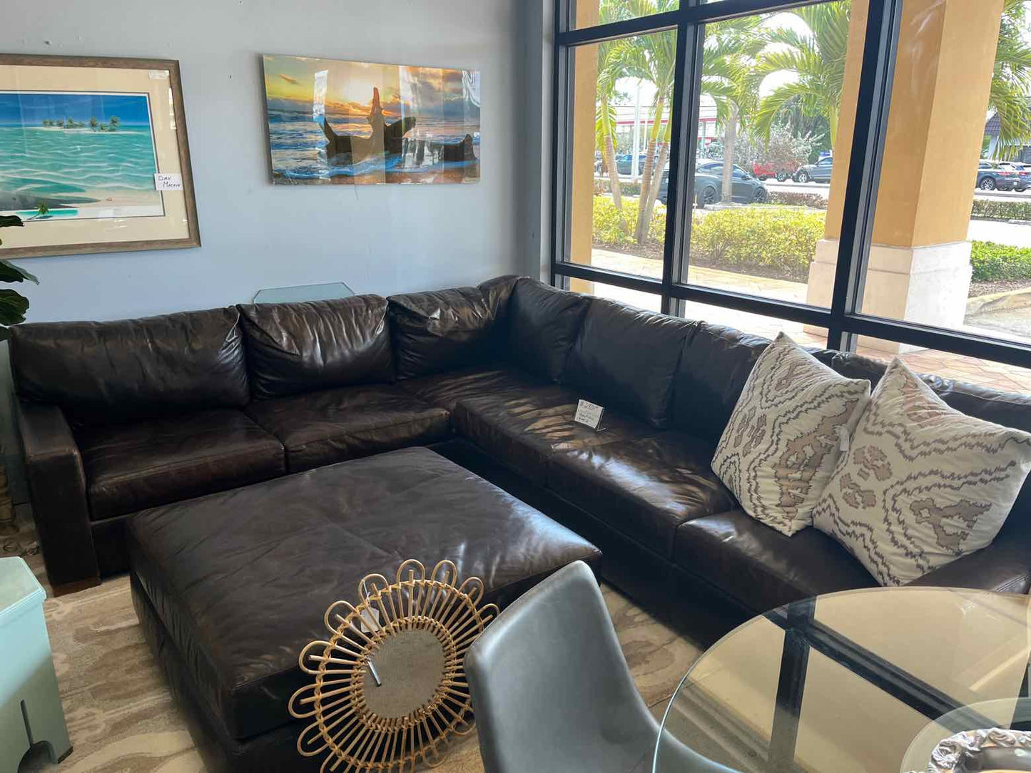 Leather Expo High Grade Leather Sectional