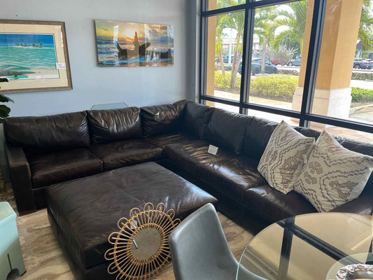 Leather Expo High Grade Leather Sectional